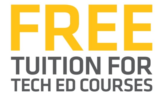 Free Tuition for Tech Ed Courses