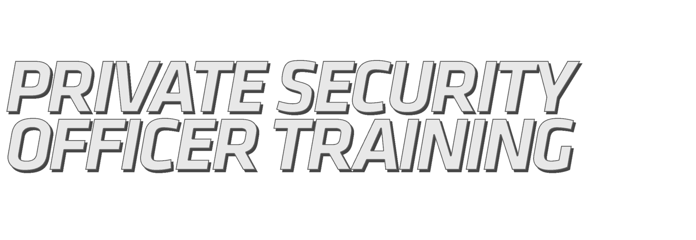 Private Security Officer Training