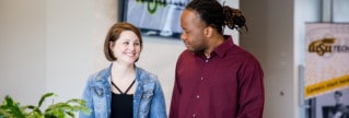 WSU Tech student talking to an advisor