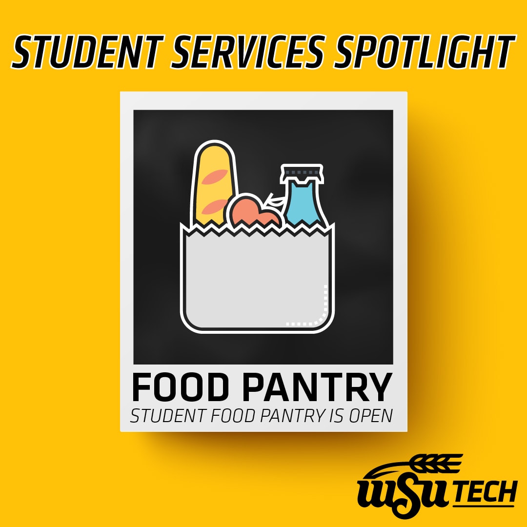 Student Services Spotlight Food pantry, Student food pantry is open