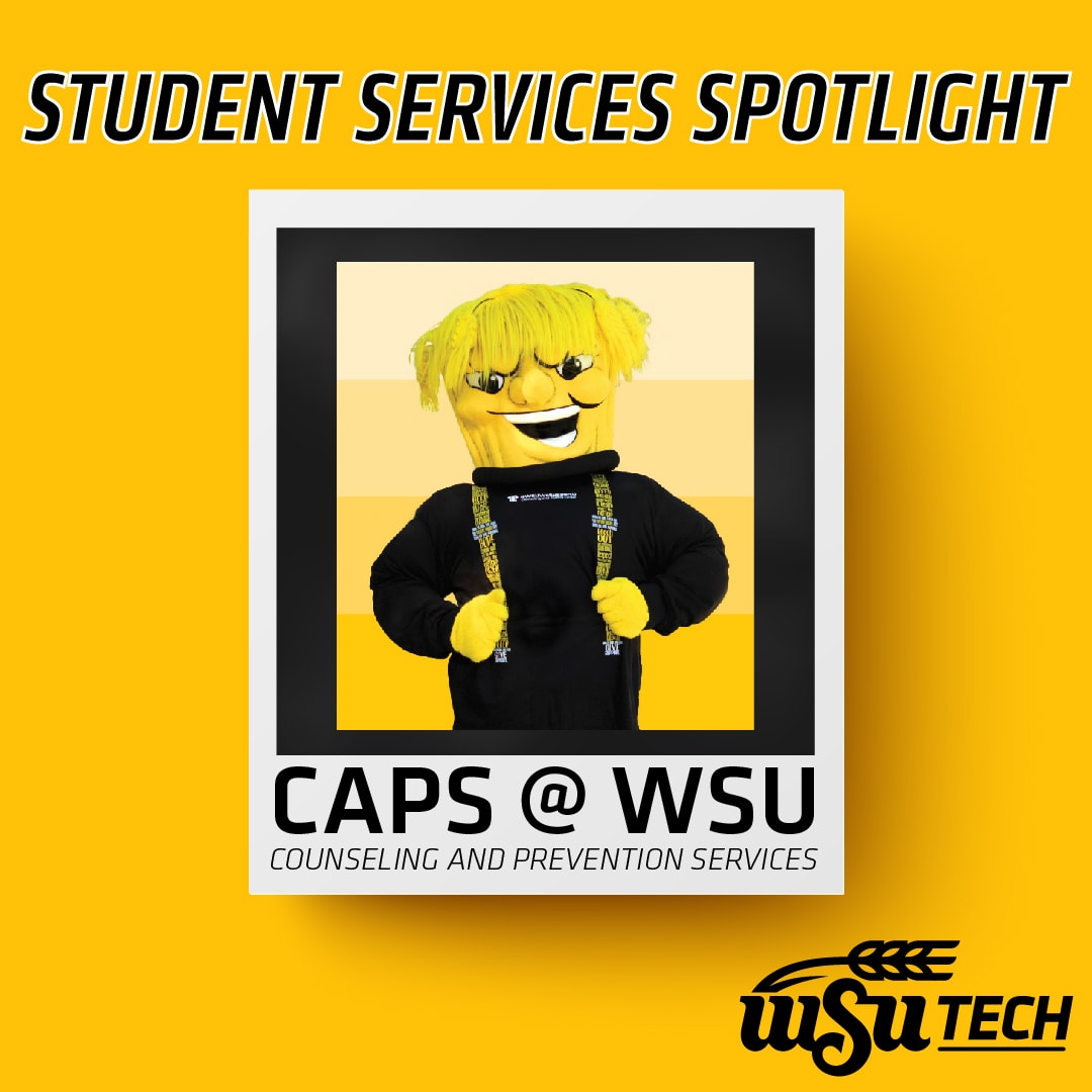 Student Services Spotlight CAPS at WSU Counseling and Prevention Services. Picture of Wu Shock