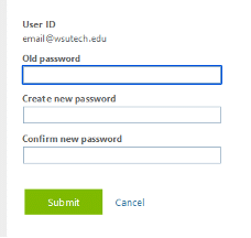 Student password reset help