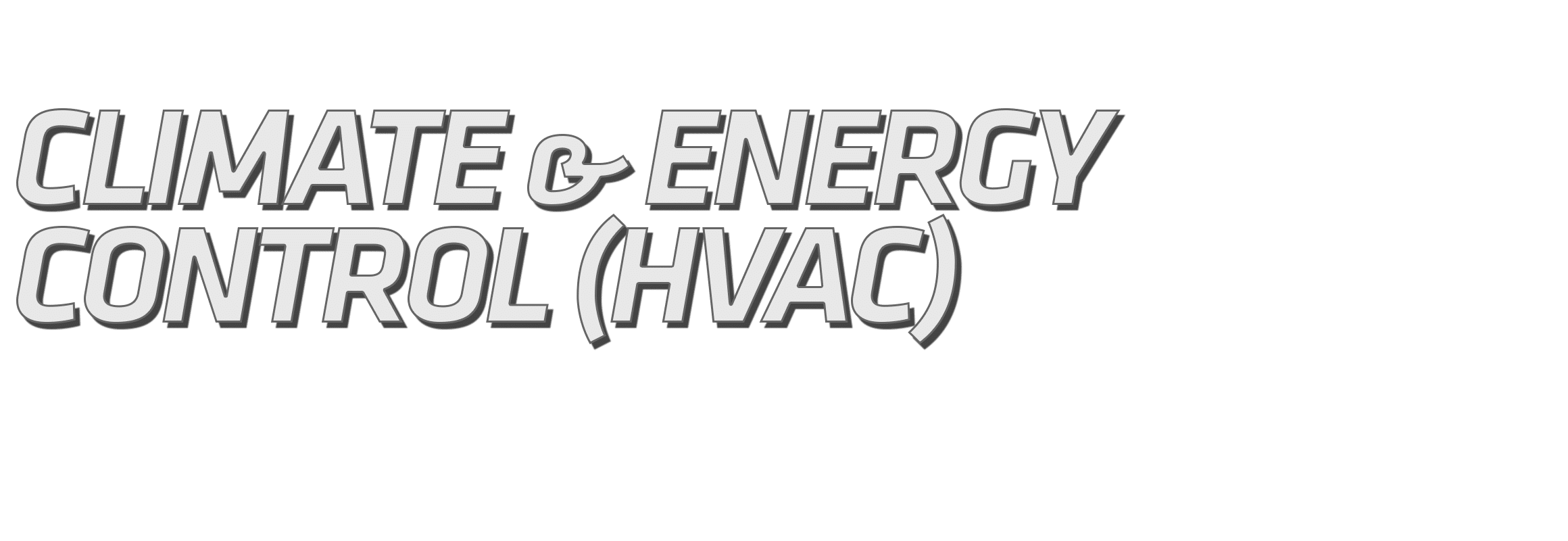 Climate & Energy Control Technologies (HVAC)