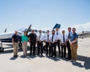 Air Capital Legacy Lives On Through Cessna 421 Donation to WSU Tech - Group Photo in front of plane