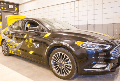 fa-landing-md-tile-images-4 WSU Tech-branded training vehicle in the Automotive Technology program facility