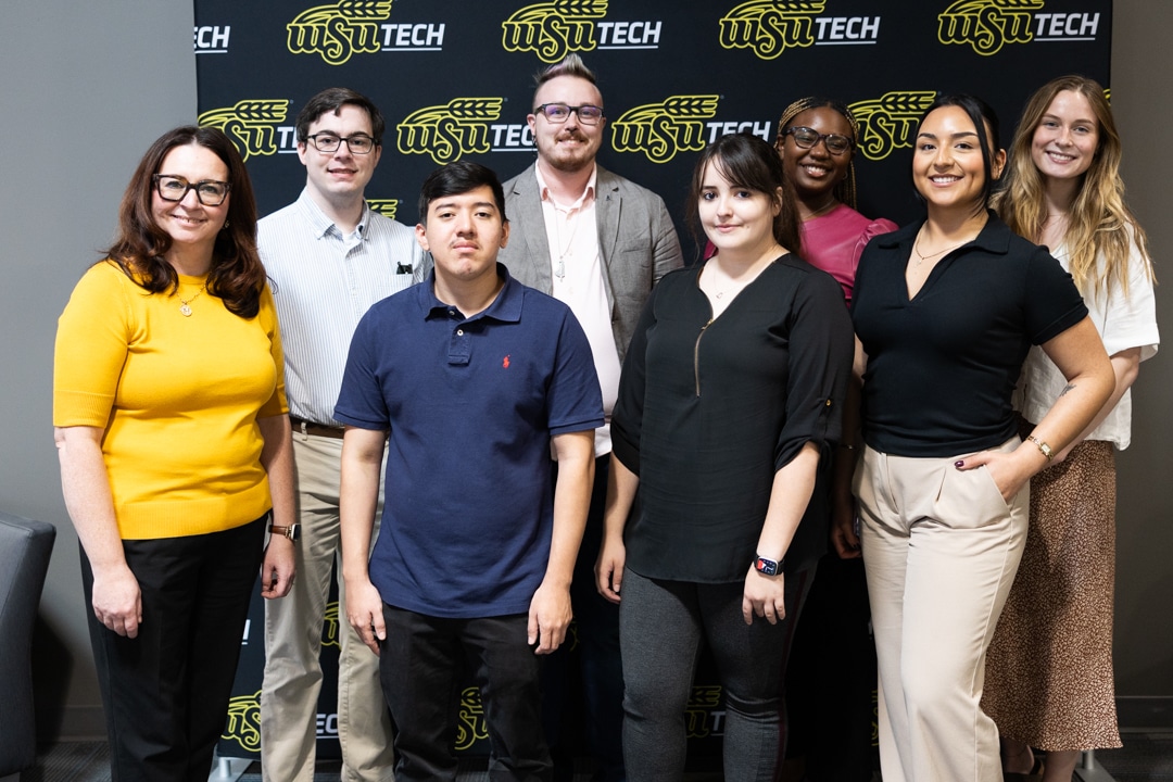 WSU Tech ShockStarter Students smile at new WSU Tech HACK.