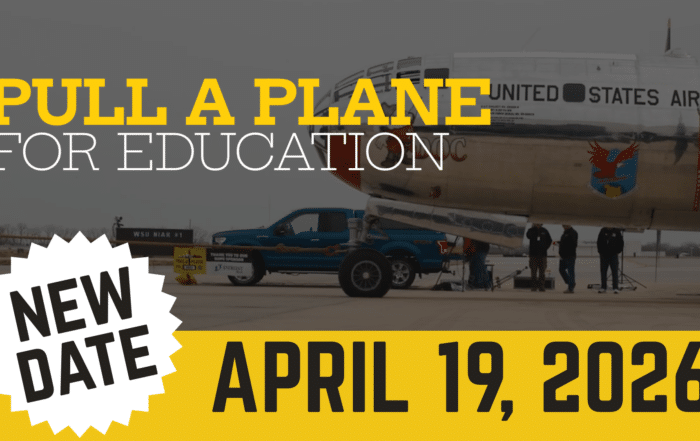 Pull a Plane for Education New Date April 19,2026. Image of Doc B29 Superfortress on a rope
