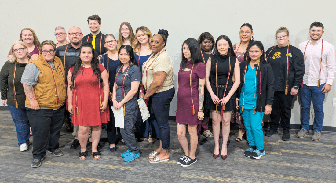 Alpha-Sigma-Lamda-HS-student-resources-hub-1 WSU Tech Alpha Sigma Lambda Honor Society members gathered for a group photo.